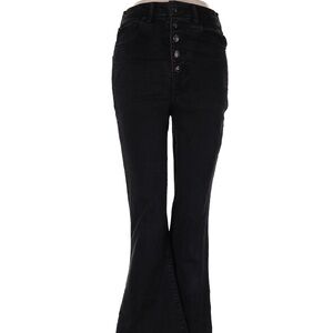 American eagle HEMMED flared black jeans